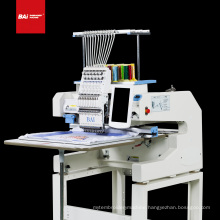 Single head 12 needle high speed multifunctional computerized embroidery machine for hat/shirt/flat embroidery